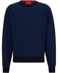 HUGO - Scol Knitted Sweater - Lyst