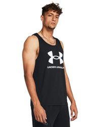 Under Armour - Sportstyle Logo Tank Top, - Lyst