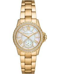 Michael Kors - Horloge Voor Everest Quartz/3 Handwerk 33mm Kastmaat Met Een Roestvrij Stalen Band Mk7363 - Lyst