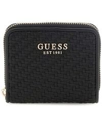 Guess - Geldbörse Phaedra SLG Zip Around Wallet Black schwarz - Lyst