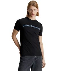 Calvin Klein - Institutional Logo Slim Tee S/s T-shirts - Lyst