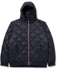Tommy Hilfiger - Bt-diamond Quilted Hood Jacket-b Padded - Lyst