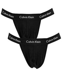 Calvin Klein 2 Pack Thongs - Black