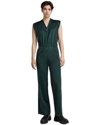 G-Star - Wide Leg V Jumpsuit - Lyst