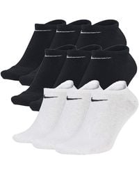 Nike - 9 Paar Sneaker-Socken NoShow Sortiert Schwarz/Weiß in allen Größen - Lyst
