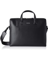 en laptoptassen voor Heren Tassen voor voor Akte Calvin Klein Minimalisme Slanke Laptoptas Voor in het Zwart voor heren 