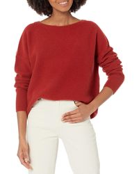 Vince - S Banded Boat Nk Pullover - Lyst
