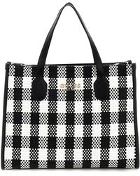 Guess - Silvana 2 Compartment Mini Tote Black Multi - Lyst