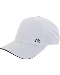 Calvin Klein - Golf Airtex Performance-Cap - Weiß/Schwarz - Lyst
