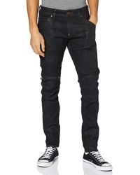 G-Star RAW 5620 3D Zip Knee Skinny Jeans - Negro