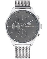 Tommy Hilfiger S Multi Wijzerplaat Quartz Horloge Achtervolging - Metallic
