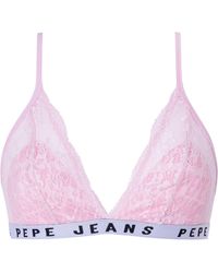Pepe Jeans - Allover C Kanten Beha - Lyst