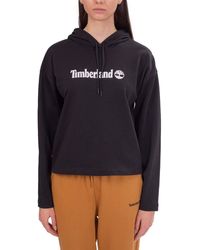 Timberland - Northwood TFO LINEAR Logo LB Hoodie Black Kapuzenpullover - Lyst