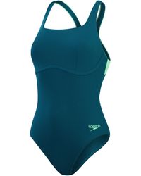 Speedo - Flex Band Swimsuit With Integrated Swim Bra | Swim Fitness | Training - Lyst