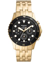 Fossil - Fb-01 Quartz Stainless Steel Chronograph Watch - Lyst