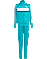 adidas - Kind Seasonal Essentials Tiberio 3 Stripes Tricot Tracksuit - Lyst