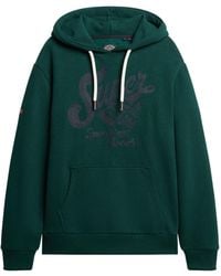 Superdry - Athetic Script Graphic Hoodie An - Lyst
