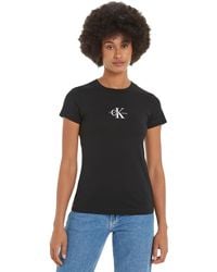 Calvin Klein - Monologo Slim Tee J20j223563 S/s T-shirt - Lyst