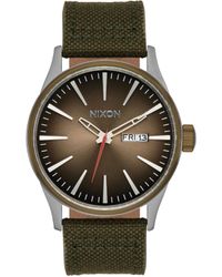 Nixon - 's Analog Japanese Quartz Watch With Nylon Strap A1393-5208-00 - Lyst
