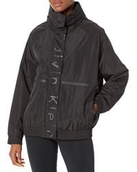 Calvin Klein - Water-Resistant Rain Jacket Cortavientos - Lyst