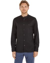 Tommy Hilfiger - Natural Soft Solid Mao Shirt Long-sleeve - Lyst