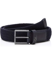 Calvin Klein Formal Elastic Belt 3.5cm Cinturón - Azul