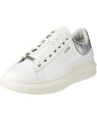Guess - Vibo, Sneaker Uomo, White Silver, 45 EU - Lyst