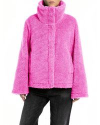 Replay - W7817 Giacca in Pelliccia - Lyst
