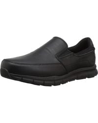 Skechers - For Work Nampa-Groton Food Service Shoe,Black Polyurethane,10 W US - Lyst