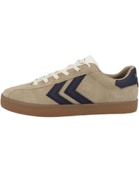 Hummel - Diamant LX-E SD Suede Indoor Retro Schuhe Sneaker beige/schwarz 226231-8173 - Lyst