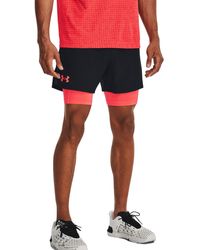 Under Armour - S Woven 2in1 Vent Shorts Black Xxl - Lyst