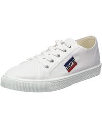 levis malibu canvas trainers