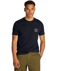 Tommy Hilfiger - T-Shirt Kurzarm Stack Tee mit Rundhalsausschnitt - Lyst
