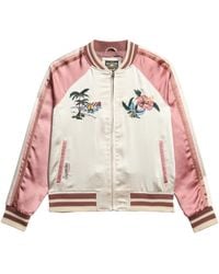 Superdry - Bestickte Suikajan Bomberjacke Reisweiß 36 - Lyst