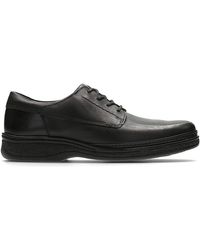Clarks - Lace-up Derby Shoes Stonehill Pace Black Leather - Lyst