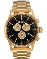 Nixon - Chronograph Quarz Uhr mit Edelstahl Armband A386-510-00 - Lyst