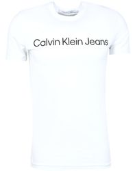 Calvin Klein - 's Short Sleeve Round Neck Core Institutional Logo Slim Fit T-shirt - Lyst