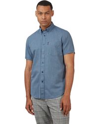 Ben Sherman - Dark Blue Casual Button Up Shirt - Lyst