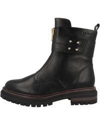 S.oliver - Stiefeletten ohne Absatz aus Kunstleder mit Reißverschluss Schwarz - Lyst