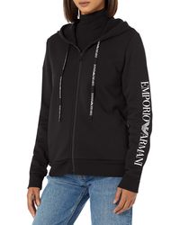 Emporio Armani - Underwear Full Zip Jacket Iconic Terry Hooded Sweatshirt - Lyst