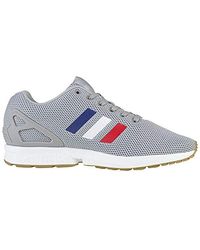 adidas zx flux grey and blue