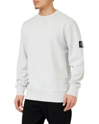 Calvin Klein - Jeans Sudadera Sin Capucha para Hombre Badge Crew Neck - Lyst