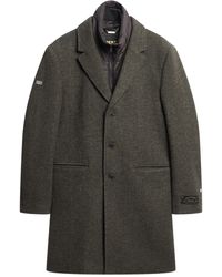 Superdry - 2 In 1 Wool Town Coat Jacket - Lyst