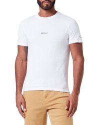 Replay - T-shirt Short Sleeve Crew Neck Logo - Lyst