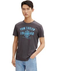 Tom Tailor - T-Shirt mit Logo-Prin - Lyst