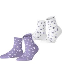 Esprit - Twig W SSO coton motif fantaisie lot de 2 paires - Lyst