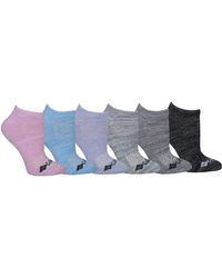 Columbia - Space Dye No-show 6-pair Pastel Assorted 4-10 - Lyst