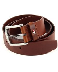 Tommy Hilfiger New Denton Belt 4.0 W115 Dark Tan - Marron