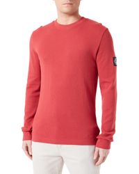Calvin Klein - Long-sleeve T-shirt Badge Waffle Ls Basic - Lyst