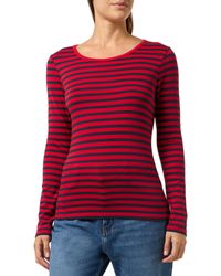 GANT - Slim Striped 1x1 Ribbed Ls T-shirt - Lyst